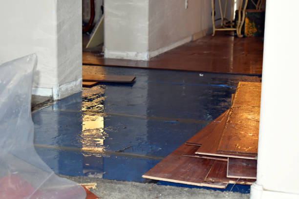 Professional Water Damage Restoration technician working in Middlefield, MA